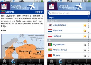 appli conseils aux voyageurs