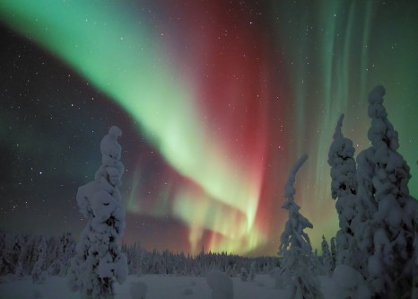 Aurore boréale en Laponie Finlandaise