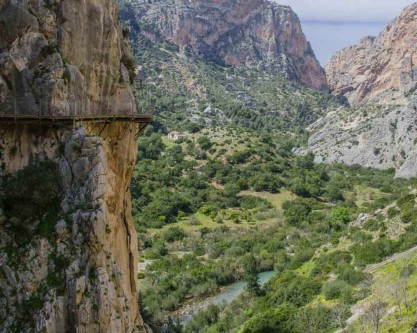 Vue sur le Caminito del Rey