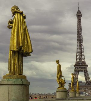 La Tour-Eiffel depuis le haut du Trocadéro