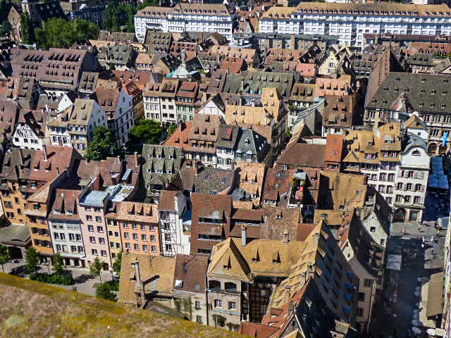 Vue du haut de la Cathédrale de Strasbourg