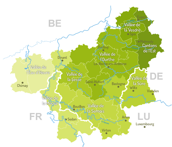 carte des ardennes belges