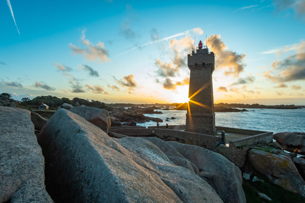 Coucher de soleil phare Ploumanach